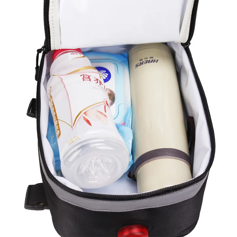 Best Bicycle Motorcycle Folding Rear Bags With Tail Light 4.5L Capacity Waterproof Back Seat Pouch Bag Riding Electric Car Tail Bags 28