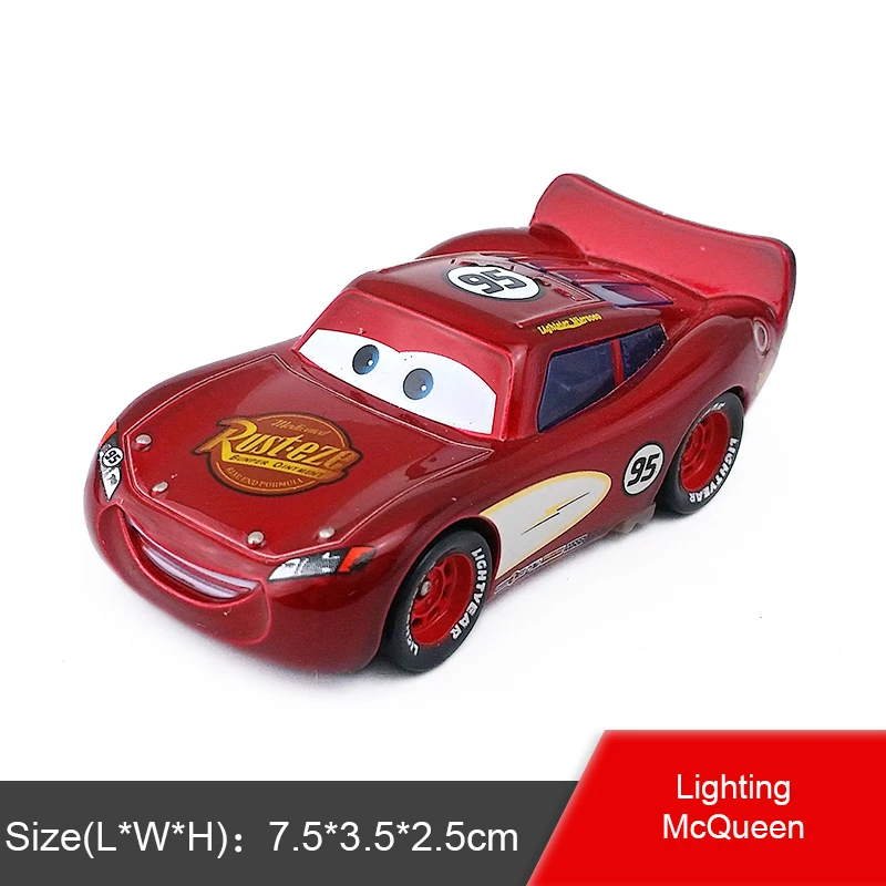 Disney Pixar Cars 2 3 Lightning McQueen Mater Jackson Storm Ramirez 1:55 литье под давлением металлический сплав