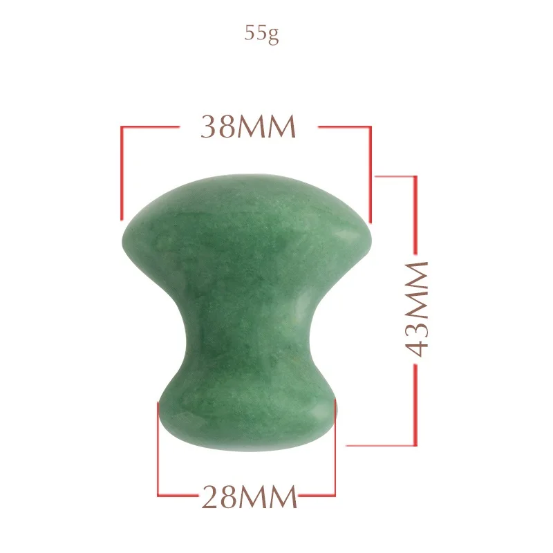 Натуральный Gua Sha царапина зеленый авантюрин инструмент для массажа лица задняя голова Ноги Скребок Acupuntura терапия кристалл каменный массажер - Цвет: Серебристый