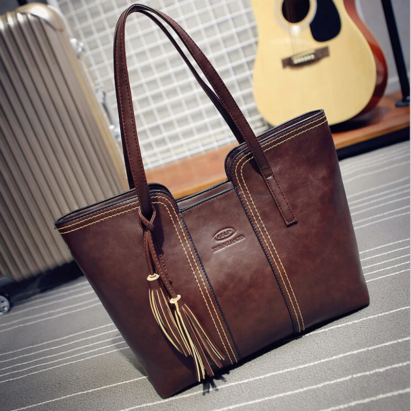 2017 New Women Messenger Bags With Tassel Famous Designers Leather 2017 New Women Messenger Bags With Tassel Famous Designers Leather Handbags Large Capacity Shoulder Tote In From Luggage