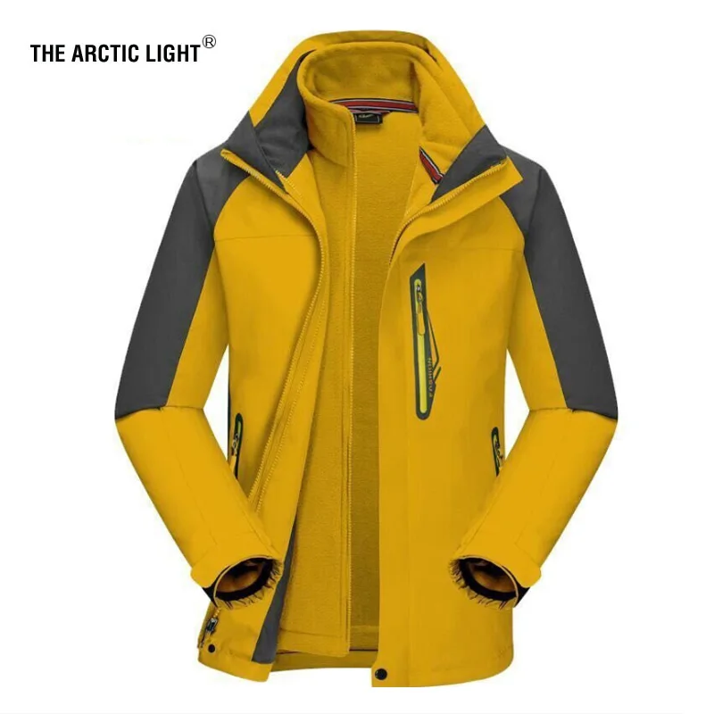 DE ARCTIC LICHT Ski Jas Nieuwe Komen Hoogwaardige Mannen Jas + voering 3 In 1 Outdoor Camping Wandelen Waterdichte Winter sneeuw DE ARCTIC LICHT Ski Jas Nieuwe Komen Hoogwaardige Mannen Jas + voering 3 In 1 Outdoor Camping Wandelen Waterdichte Winter sneeuw