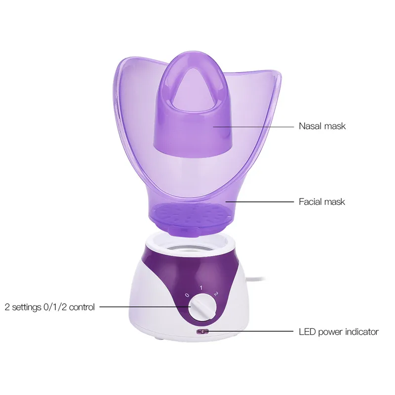Пароварка для лица сауна домашний спа нос распылитель для лица туман увлажняющий очиститель пор ароматерапия уход за кожей глубокая чистка машина 35
