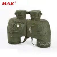 10x50 Binoculars Navy Telescope Waterproof Fogproof HD Rangefinder Compass Reticle Illuminant Night Vision for Hunting