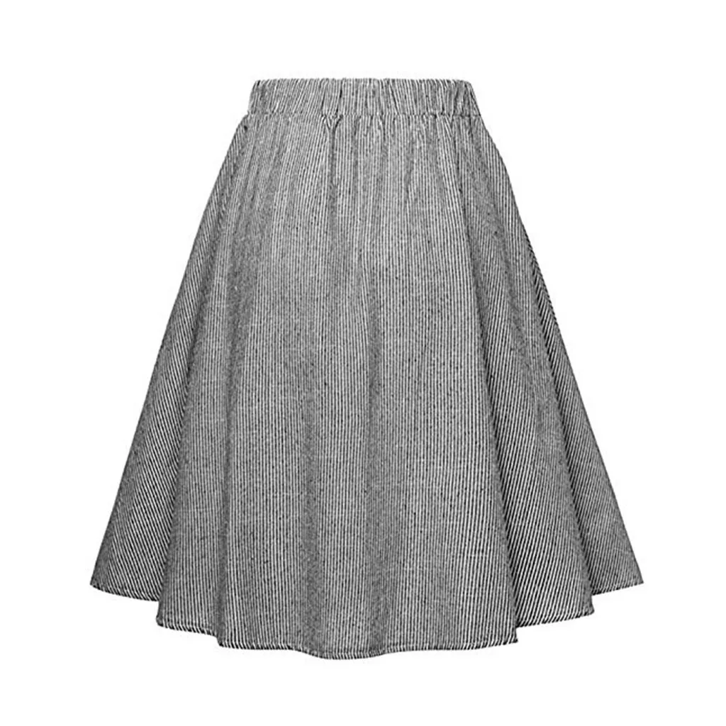 Женская юбочка faldas jupe femme shein saia Полосатая однобортная кружевная юбка с высокой