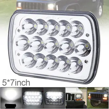 

5X7 7X6 Inch Rectangular Car LED Headlights Headlamp for Jeep Wrangler YJ Cherokee XJ Trucks 4X4 Offroad Head Light