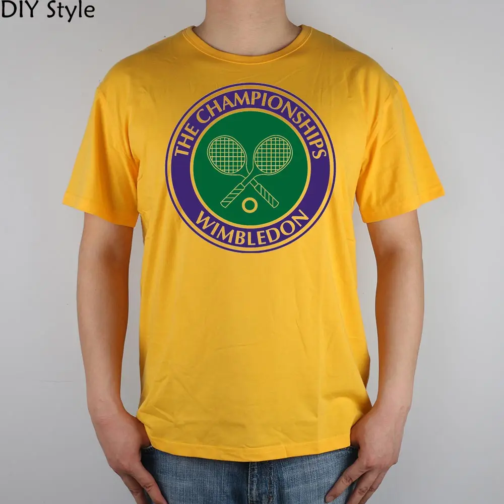 Футболка Wimbledon Grand Slam Мужская футболка из лайкры и хлопка новый дизайн|designer mens t