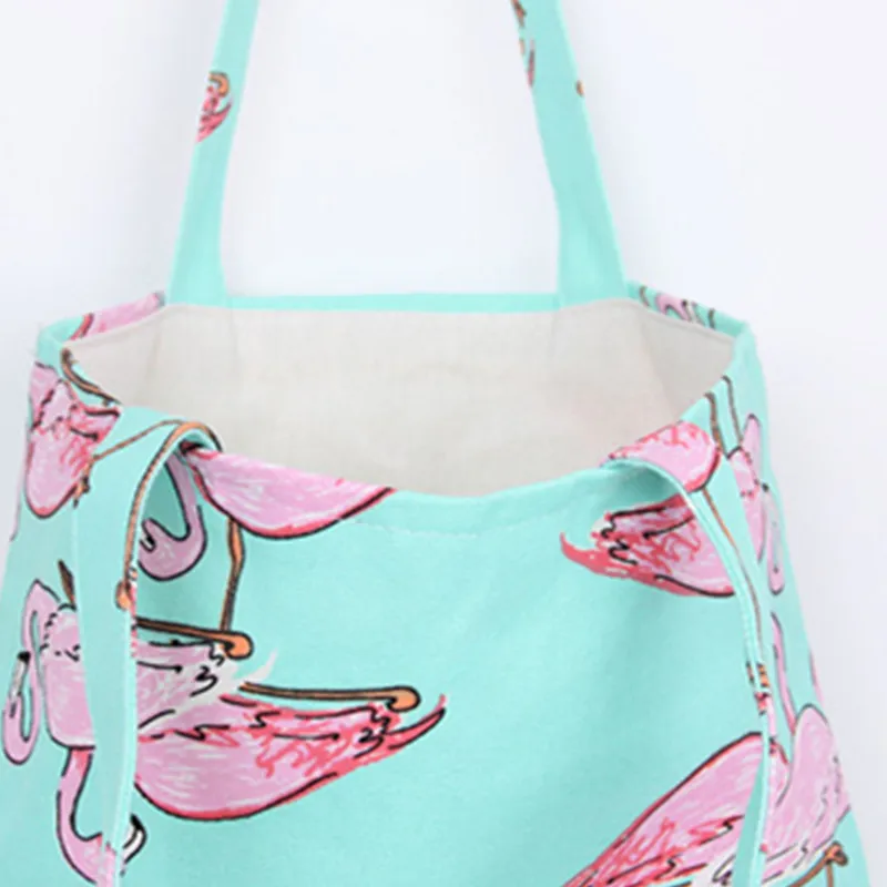 Сумка на плечо женская из хлопчатобумажной ткани с принтом лебедя|hand bag|shoulder bagsbag