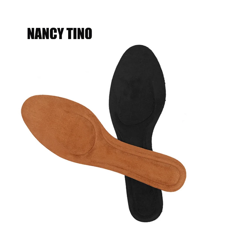 

NANCY TINO Men and Women General Velvet Insoles Free Size Foot Health Breathable Sweat Deodorant Ultra-Thin High Heels Insoles