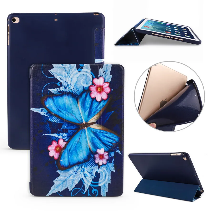 Чехол для Apple iPad 9,7 дюймов / для iPad Air 1/Air 2. YCJOYZW-Искусственная кожа обложка+ ТПУ Мягкая силиконовая полный угол гвардии - Цвет: hu die FW 589
