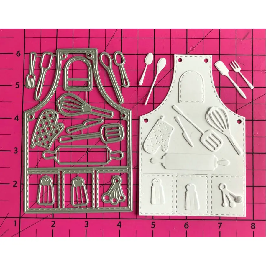 

85*129MM Kitchen Apron Dies Metal Cutting Dies for DIY Cards Making Scrapbooking Dies Cuts Photo Album Art Cut Die Knife Mold