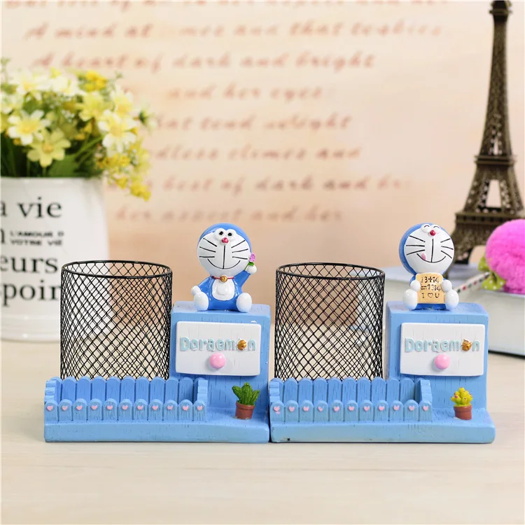 

Locely Doraemon Cartoon Pen Container Brinquedos Resin Collection Model Action Fgures #416 Kids Birthday Gift