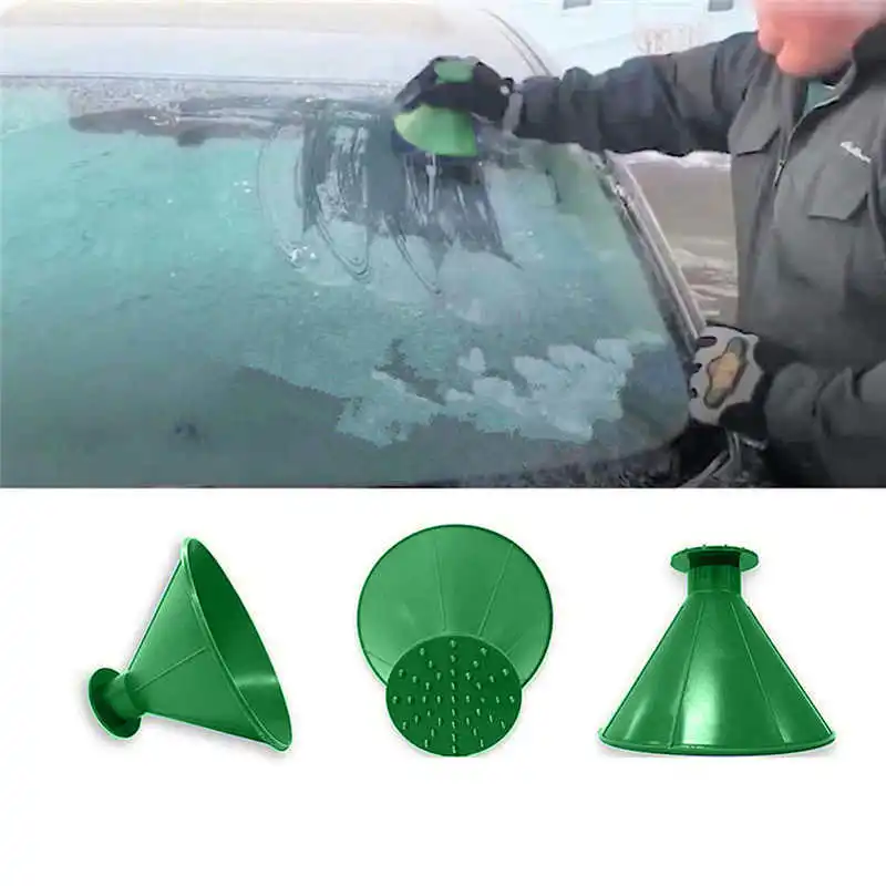 Remover Magic Shovel Cone Shaped Outdoor Winter Car Tool Snow Windshield Funnel Ice Scraper #2n27 (4)