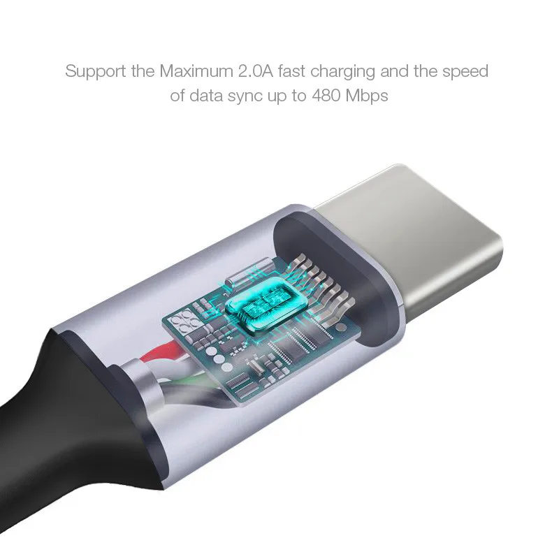 Cafele USB-C кабель для Xiaomi A1 type C кабель для зарядки и передачи данных usb type C нейлоновый тканый USB кабель для samsung S8
