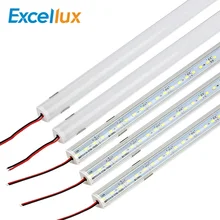 5 шт./партия DC 12 В Led бар свет 50 см 5730 Led жесткая полоса света V форма алюминиевый профиль настенный угловой свет, шкаф кухонный свет