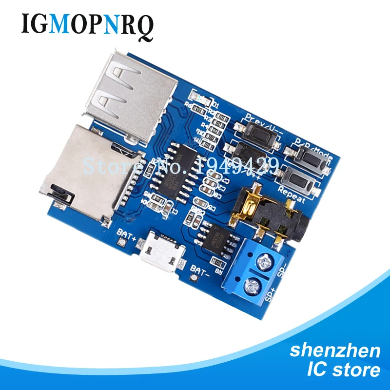 

5pcs TF card U disk MP3 Format decoder board module amplifier decoding audio Player