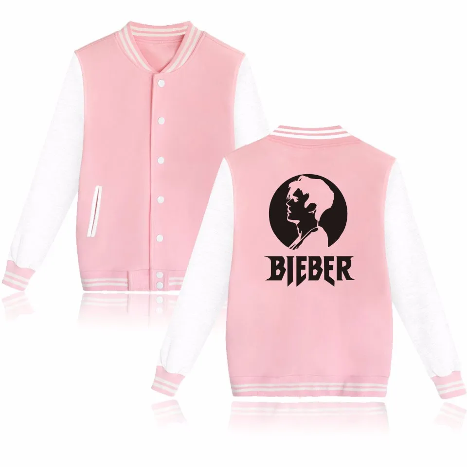 Джастин Бибер назначение Тур мода бейсбольная куртка для мужчин/женщин хип-хоп размера плюс куртки толстовки с капюшоном в стиле униформы Толстовка брендовая одежда
