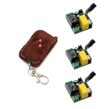 

Best Price AC220V 1 CH 10A Wireless Remote Control Switch Relay Mini Receiver +Peach Transmitter for LED Lamp Light