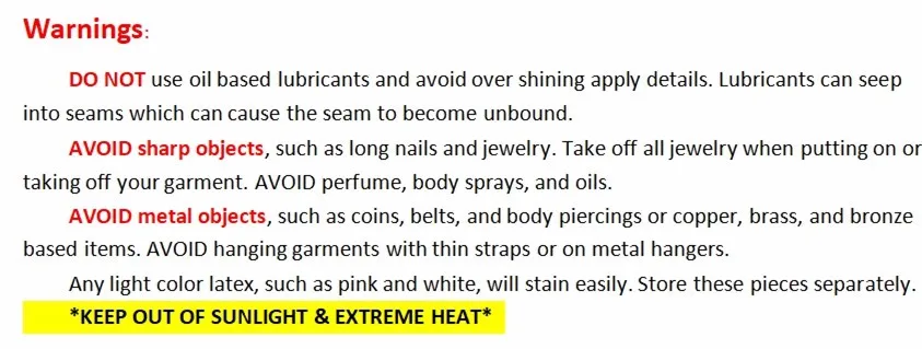 warnings