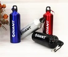New Free Shipping 750ml GIANT Cycling Bike Outdoor Sports Water Bottle Bicycle Aluminum Alloy Water Bottle 4Color