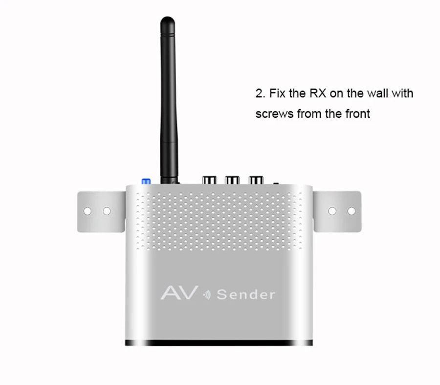 Measy AV230 2,4G беспроводной AV приемопередатчик аудио-видео SD ТВ AV сигнал передатчик приёмник пройти через стену 300 M/1000FT