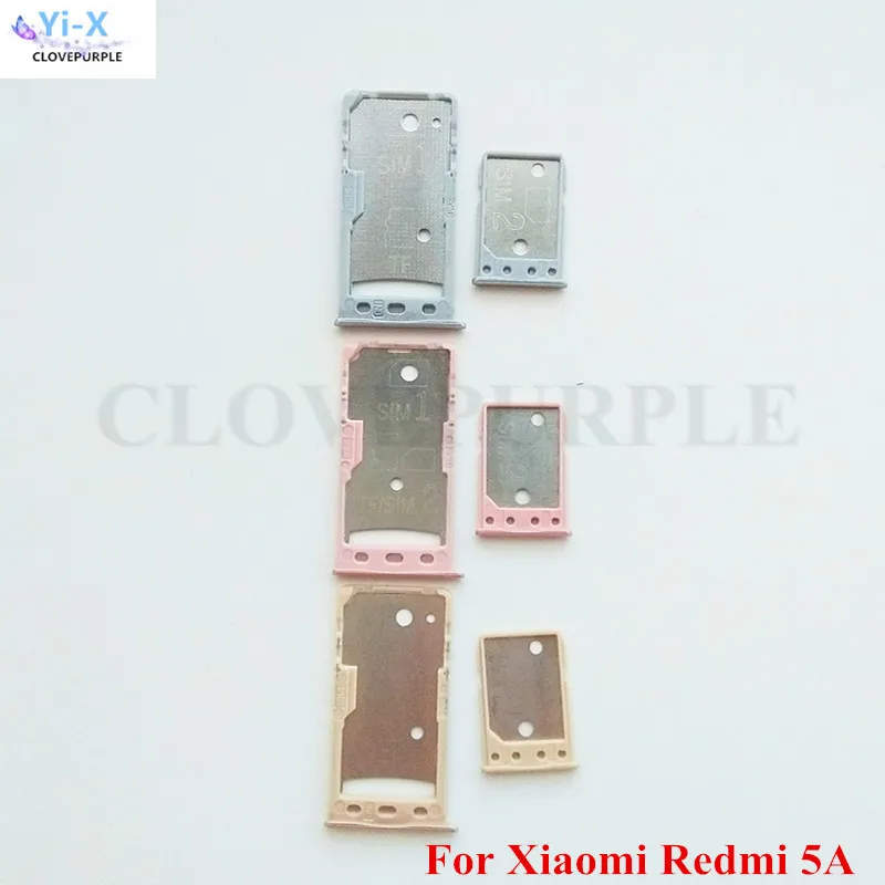 10PCS/Lot SIM Card Holder for Xiaomi Redmi 5A Big/Smaill Tray Slot Adapters |