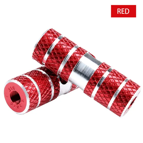 Red WEST BIKING Нескользящие Велосипедный Спорт цоколь велосипед педали Передний Задний Мост Подножки BMX подножка рычаг Алюминий сплав Велоспорт цилиндр - Цвет: Red