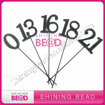 

black diamante rhinestone number cake topper,free shippping,birthday number black rhinestone cake topper
