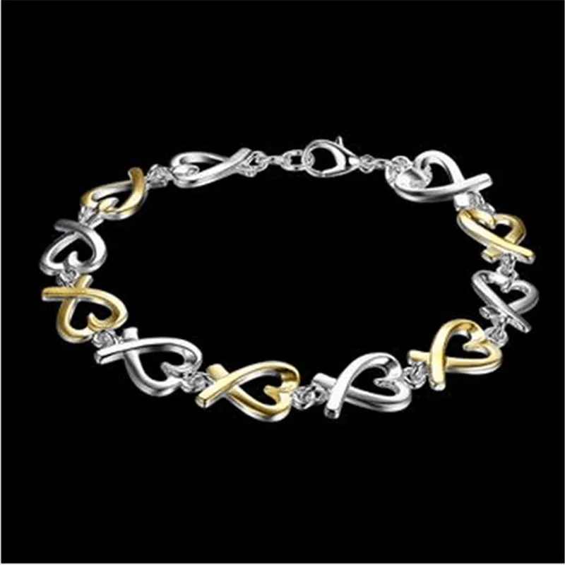 Европейские модные элегантные женские 925 серебряный браслет Цвет разделение ламинария браслет