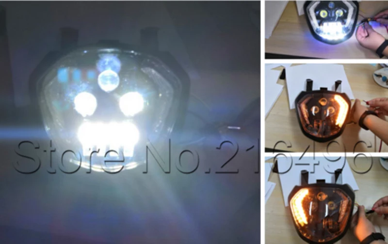 Светодиодный головной светильник лампа LED DRL с указатель поворота светильник для YAMAHA MT07