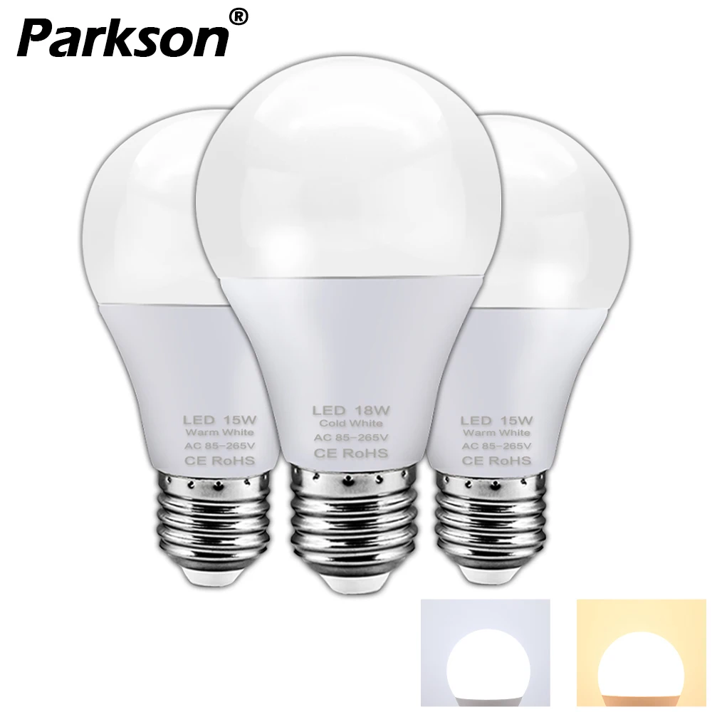

LED Lamp E27 LED Bulb AC 220V 110V 85-265V 18W 15W 12W 9W 7W 5W 3W Lampada Led Spotlight Bulb Lamp Lampada Bombillas Ampoule