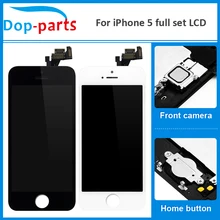20Pcs AAA Quality LCD For iPhone 5 LCD Display home button + front camera Touch Screen Digitizer Assembly Replacement Parts 20Pcs AAA Quality LCD For iPhone 5 LCD Display home button + front camera Touch Screen Digitizer Assembly Replacement Parts