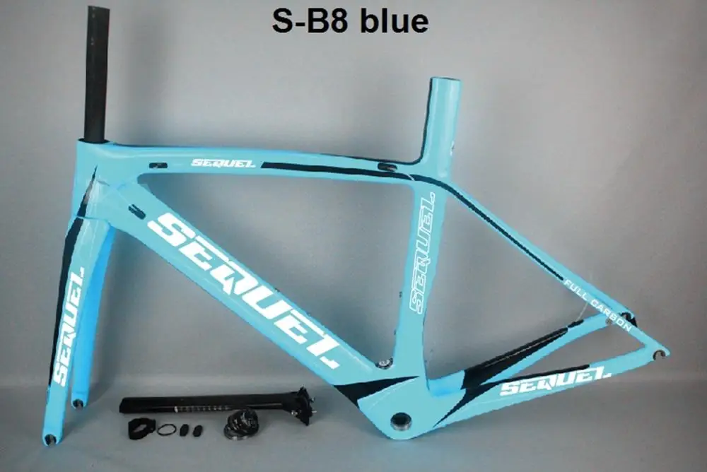 Seuqel DCRF07 карбоновая велосипедная Рама T800 BB30/BSA OEM цветная карбоновая велосипедная Рама для высоких людей