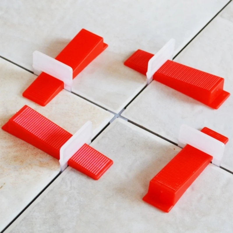 

200 Pcs. Leveling Clamps Set Floor Tile Set Spacer Tool for Laying Tiles 1.0Mm