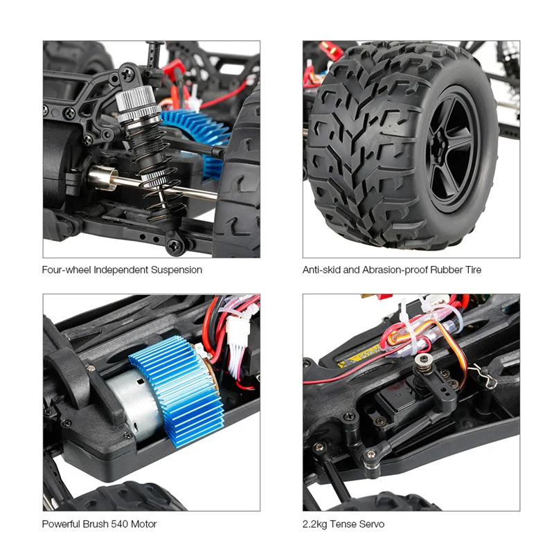 Высокая скорость машинки на р/у 1:12 4WD 40 км/ч восхождение внедорожный пульт дистанционного управления автомобиль грузовик 4WD Вождение Дрифт