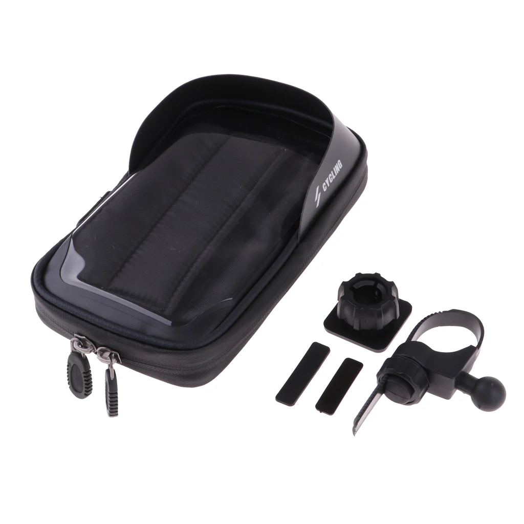 Perfeclan Waterproof Bike Phone Bag Pouch Frame Tube Bags Smartphones Holder Touch Screen Bicycle Phone Mount