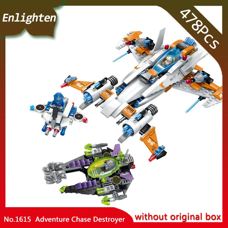 

Enlighten 1615 478pcs Star Wars Space Adventure Chase Destroyer Building Blocks Kids Toys Gift Compatible with Legoings