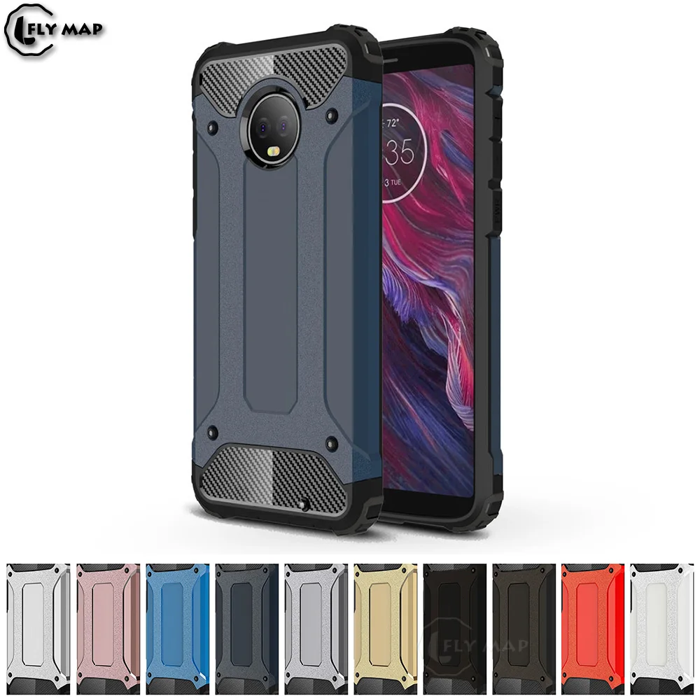 Armor Cover for Motorola Moto G6 Plus G6Plus XT1926 PC Silicon Protection Phone Case Coque for Moto G Plus Gen 6 XT 1926 Capa