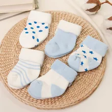 

5Pairs Socks Baby New Born Boy Girl cotton Winter Baby Socks Floor Children Socks
