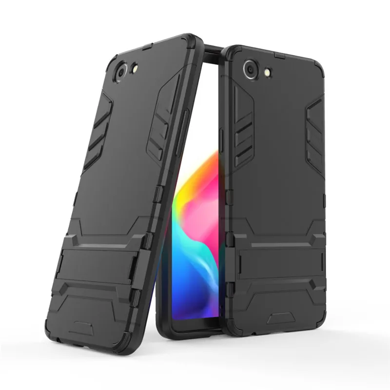 

Shockproof Case For OPPO REALME 1 TPU+PC Armor Shockproof Stand Silicone Rubber Back Cover For OPPO REALME 1 Coque Capa Fundas