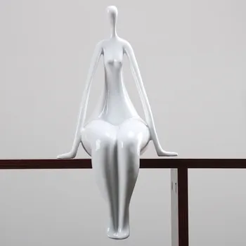 

Modern Abstract Nude Woman Sculpture Resin Body Art Model Figurine Character Statue Crafts Home Decor Accessories LW4271112