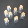 50pcs 0.5mL Mini Small Tiny Clear Cork Stopper Glass Bottles Vials Wholesale  shipping 5