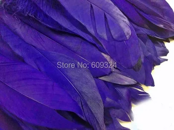 

10 meters Nave blue Goose Feather trimming Fringe goose feather trim