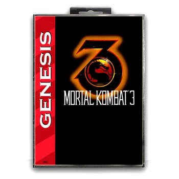 

Mortal Kombat 3 with Box for 16 bit Sega MD Game Card for Mega Drive for Genesis Video Console