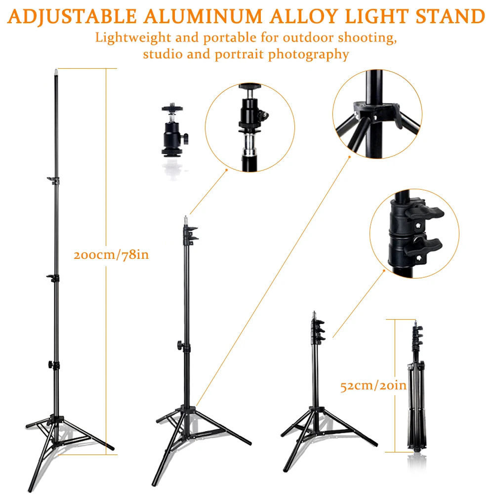 Travor LED studio light 2 set video light with