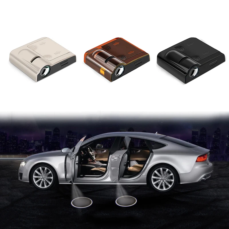 

2 pieces LED Universal Car welcome light wireless car door with logo Laser projector light For VW BMW Audi Toyota Honda Benz Kia