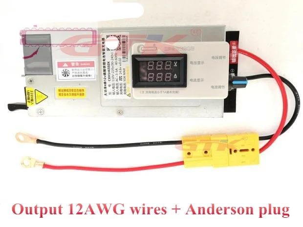 Output 12 AWG wires + Anderson plug