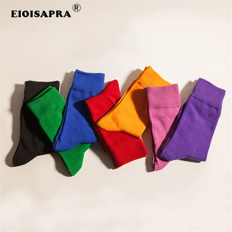 [EIOISAPRA] Korea Style Candy Cotton Socks Women Cute Short Ankle Socks Yellow Blue Purple Green Red Black Socks For Girls Gift