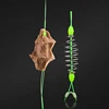 5 Pairs carbon steel luminous fishing hooks double barbed hook with PE line carp fishing anzol accessories ► Photo 2/5