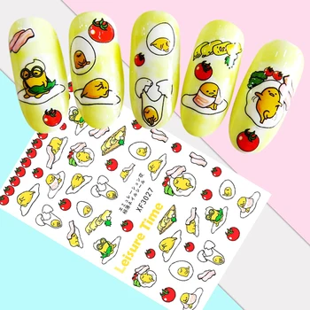 

Nail Design Art Decoration Manicure Sliders Japanese Series Flower Nail Sticker Girls Nails Decal Cartoon Egg Stickers For Nails