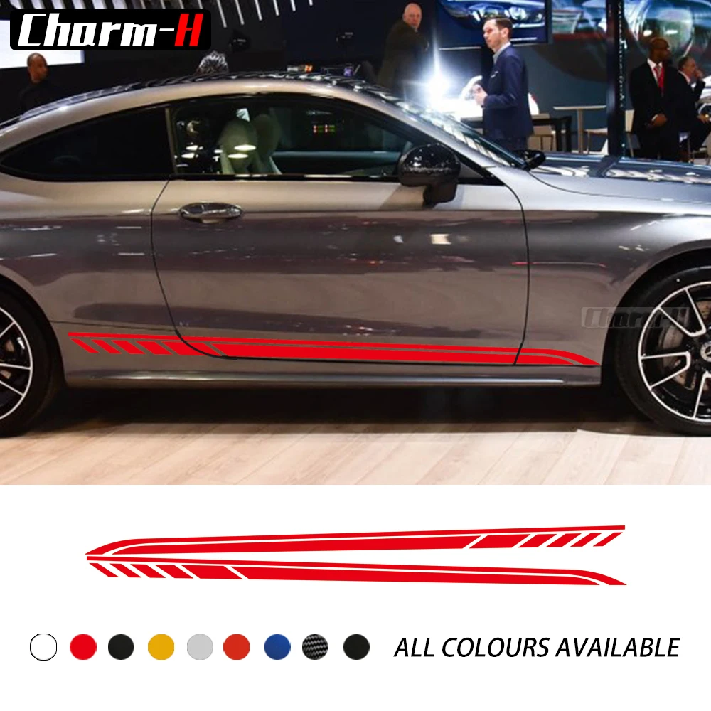 2 шт. виниловые наклейки для Mercedes Benz C Class 2019 W205 C63 Coupe AMG|Наклейки на автомобиль| |